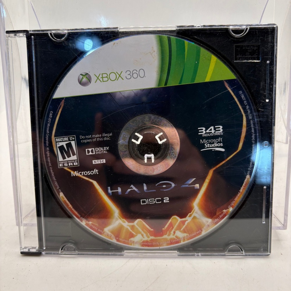 Halo‎ 4 Microsoft Xbox 360 Video Game Disc 2 Only 343 Industries X18-22982-02